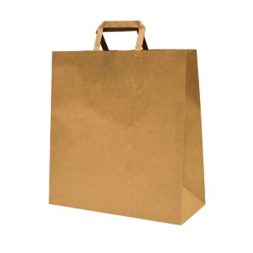 Cast Away No2 Brown Square Flat Greaseproof Lined Bags 215 by 200 mm x  500 